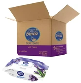 Mavi Beyaz Islak Havlu Mendil 90 Yaprak Lavanta 24 Lü Set 90 Yaprak Plastik Kapaklı (2160 Yaprak) thumbnail 1