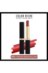 L'Oreal Paris Color Riche Intense Volume Matte Ruj - 603 Wood Nonchalant - 1