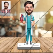Kardiyolog 3D Ahşap Biblo,Sevgiliye Hediye,Doğum Günü Hediyesi - 1