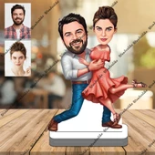 Genç Arkadaşlar 3D Ahşap Biblo,Sevgiliye Hediye,Doğum Günü Hed - 1
