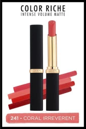 L'Oreal Paris Color Riche Intense Volume Matte Ruj - 241 Coral Irreverent - 1