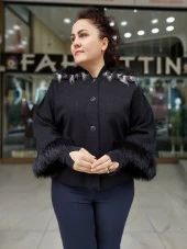 2094 Simli Tüy Detaylı Ceket - 1