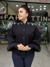 2094 Simli Tüy Detaylı Ceket - 2