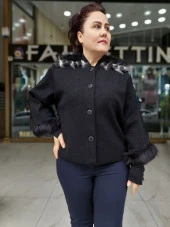 2094 Simli Tüy Detaylı Ceket - 3