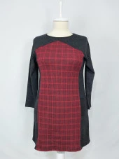 9029 Kazayağı Desenli Tunik - 1