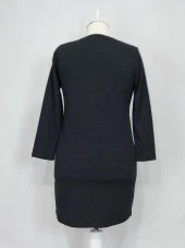 9029 Kazayağı Desenli Tunik - 2