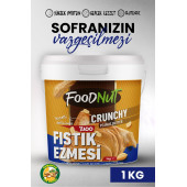 FoodNut %100 Şekersiz Sporcu Dostu Fıstık Ezmesi 1 Kg Şekersiz Yer Fıstığı Ezmesi Proteini Yüksek. - 1