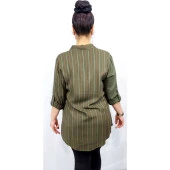19010 Çizgili Cepli Gömlek Tunik - 3