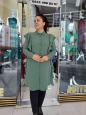 7500 Fırfır Detaylı Gömlek Tunik - 5