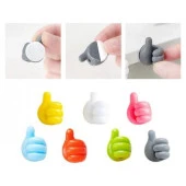 3B Trend El Şeklinde Kauçuk Çok Amaçlı Kablo Tutacak 10 Adet - 3