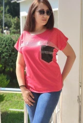 3042 Taş Detaylı Bluz - 2