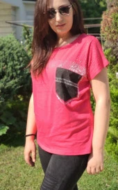 3042 Taş Detaylı Bluz - 3