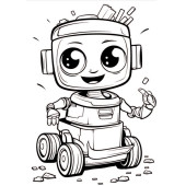 Robotlar Boyama Kitap Seti (2 Kitap) - 3