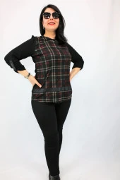 18578 Ekoseli Bluz - 2