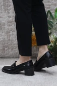Fort 16402 Siyah Açma Rahat Topuklu Loafer Kadın Ayakkabı thumbnail 4