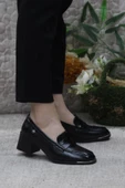 Fort 16402 Siyah Açma Rahat Topuklu Loafer Kadın Ayakkabı thumbnail 1