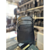 SİYAH SUNİ DERİ ÇAPRAZ BEL ÇANTASI thumbnail 1