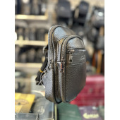 SİYAH SUNİ DERİ ÇAPRAZ BEL ÇANTASI thumbnail 3