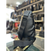 TRG POLO SİYAH SUNİ DERİ ÇAPRAZ BEL ÇANTASI thumbnail 1