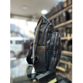 TRG POLO SİYAH  SUNNİ DERİ ÇAPRAZ BEL ÇANTASI thumbnail 2