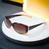 Daniel Klein DK4264-2 Kahverengi Oval Polarize Camlı Kadın Güneş Gözlüğü - 1