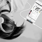 Concord 2in1 Lightning Bluetooth Splitter Aux 3.5mm & Şarj C864 - 5