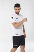 Diadora Deliss - Siyah Fermuar Cepli Likralı Erkek Şort - 60ŞRT02 - 1
