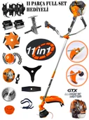 Eisenn Alman EF-990 11 in 1 PCS FULL Set Yan Tipi Benzinli Tırpan +Toprak Eşeleme+Akrobat Çapa Roket Başlık - 1