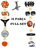 Eisenn Alman E-9900 11 PCS FULL Set Yan Tipi Benzinli Tırpan + Toprak Eşeleme + Akrobat Çapa Roket Başlık - 2