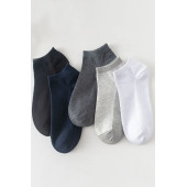 Erkek Pamuklu Extra Konforlu ve Yumuşak File Vedili Çorap Seti 5 Çift Kutulu - 7