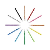 Bic Kids 12 Li Keçeli Boya Kalemi+12 Li Plastidecor Silinebilir Mum Pastel Boya - 4
