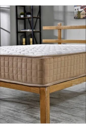 ASROYALLÜKS Bronz Çift Taraf Kullanım Bamboo Kumaş Yaylı Yatak - 5