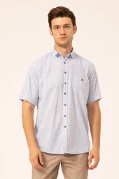 Kısa Kol Regular Kalıp Düz Gömlek thumbnail 1