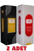 Beyaz Oud & White Oud ve Siyah Oud & Black Oud Oda Ve Kumaş Spreyi Seccade Spreyi Oda Kokusu Koku 400 ml - 1