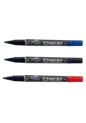 Mas Çift Uçlu Asetat Kalemi Siyah Mavi Kırmızı 6414 - 2