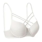 Destekli Dolgulu Dekolteli Bralet Sütyen Ekru - 1