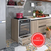 Kenzlife ankastre modülü kabini lityum crd fırın ocak dolabı çekmeceli - 1