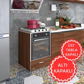 Kenzlife ankastre modülü kabini flor cvz kapaklı fırın ocak dolabı sabit tabla thumbnail 1