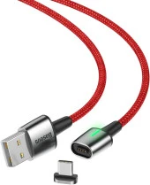 Baseus Zinc Magnetic Şarj Data Kablosu Type-C Başlık 3A 1Metre thumbnail 3