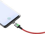 Baseus Zinc Magnetic Şarj Data Kablosu Type-C Başlık 3A 1Metre thumbnail 4