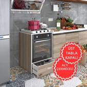 Kenzlife ankastre modülü kabini argon crd fırın ocak dolabı çekmeceli sabit tabla thumbnail 1