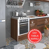 Kenzlife ankastre modülü kabini neon cvz fırın ocak dolabı sabit tabla - 1