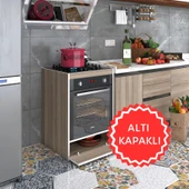 Kenzlife ankastre modülü kabini berilyum crd fırın ocak dolabı kapaklı - 1