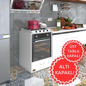 Kenzlife ankastre modülü kabini flor byz kapaklı fırın ocak dolabı sabit tabla - 1