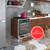 Kenzlife ankastre modülü kabini fosfat cvz fırın ocak dolabı çekmeceli ayaklı - 1