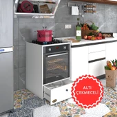 Kenzlife ankastre modülü kabini lityum byz fırın ocak dolabı çekmeceli - 1