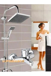 Moonshop 3'Lü Duş Seti Duş Robotu Banyo Bataryası Lavabo Bataryası - 2