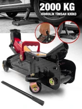 Moonshop 2,5 Tona Kadar Arabalı Tekerlekli Hidrolik Kriko Plastik Taşıma Çantalı 2 Yıl Garantili - 2