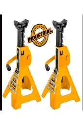 Moonshop Pro Alman 3Ton-3000Kg Kaymaz Kilitleme Özelikli Korumalı 3 Ton Kriko Standı Araç Altı Sehpa 2 Li Set - 1