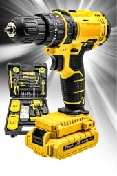 Moonshop Pro Seri Tork Darbeli Lion Akülü Vidalama Matkap 100 Parça Set Ve Çanta Hediyeli Ürün. - 2